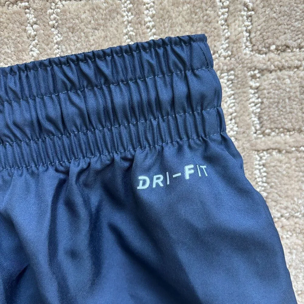 Nike Jordan U of M Basketball Shorts Mens Small Navy Blue Side Split Pull On NWT
